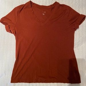 Dark Orange Vneck